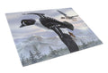 Goldeneye Ducks Flying Cutting Board Tempered Glass Kitchen Cutting Surface, Heat Resistant Chopping, Non-Slip Feet, Food Prep & Serving