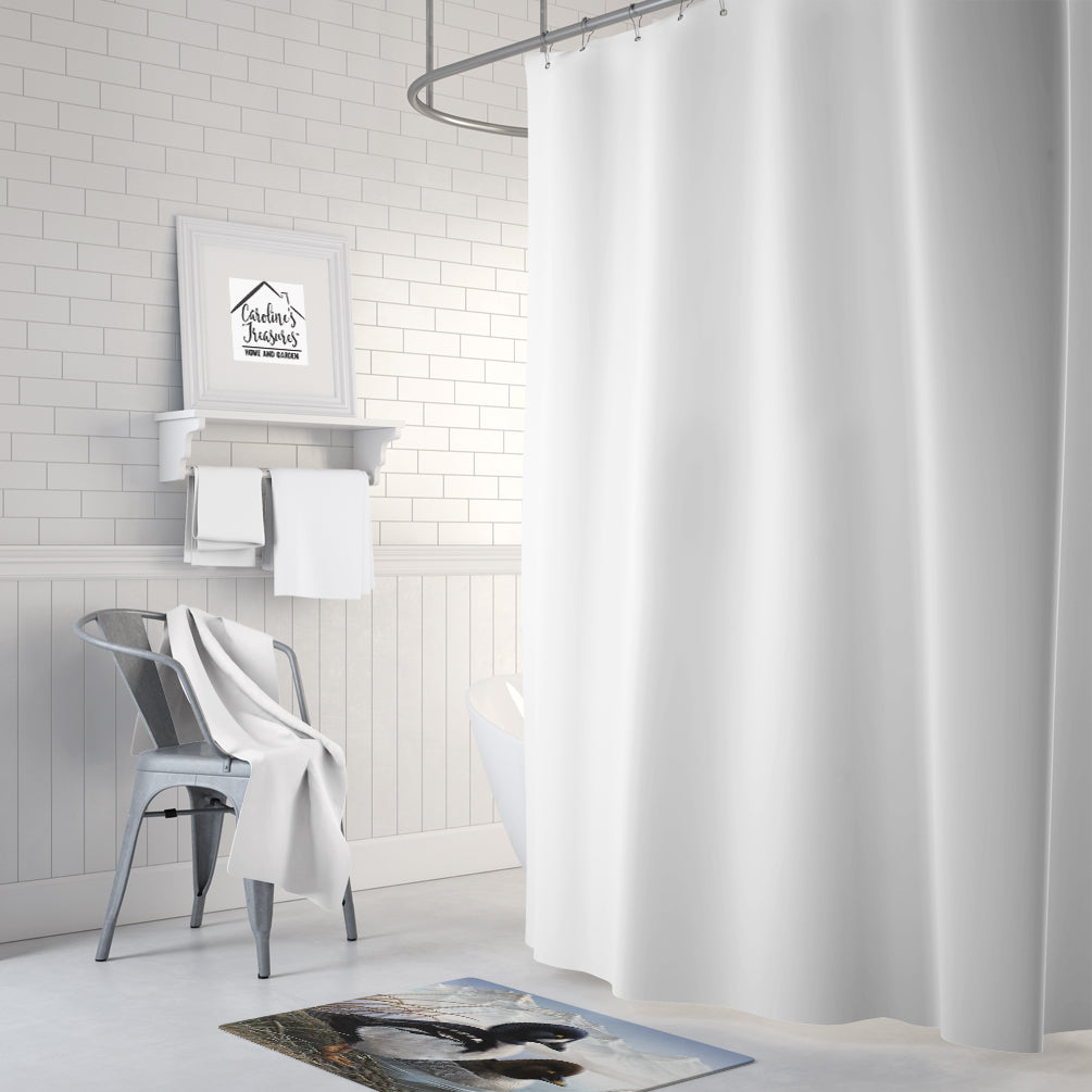 Goldeneye Ducks in the Water Memory Foam Kitchen Mat Machine Washable Anti-Fatigue Cushion Comfort Bath or Kitchen Rug