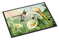Lily and the Hummingbirds Doormat Indoor Outdoor 18H X 27W Front Door Mat Rugs for Entryway, Non Slip Washable
