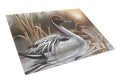 Pintails Cutting Board Tempered Glass Kitchen Cutting Surface, Heat Resistant Chopping, Non-Slip Feet, Food Prep & Serving