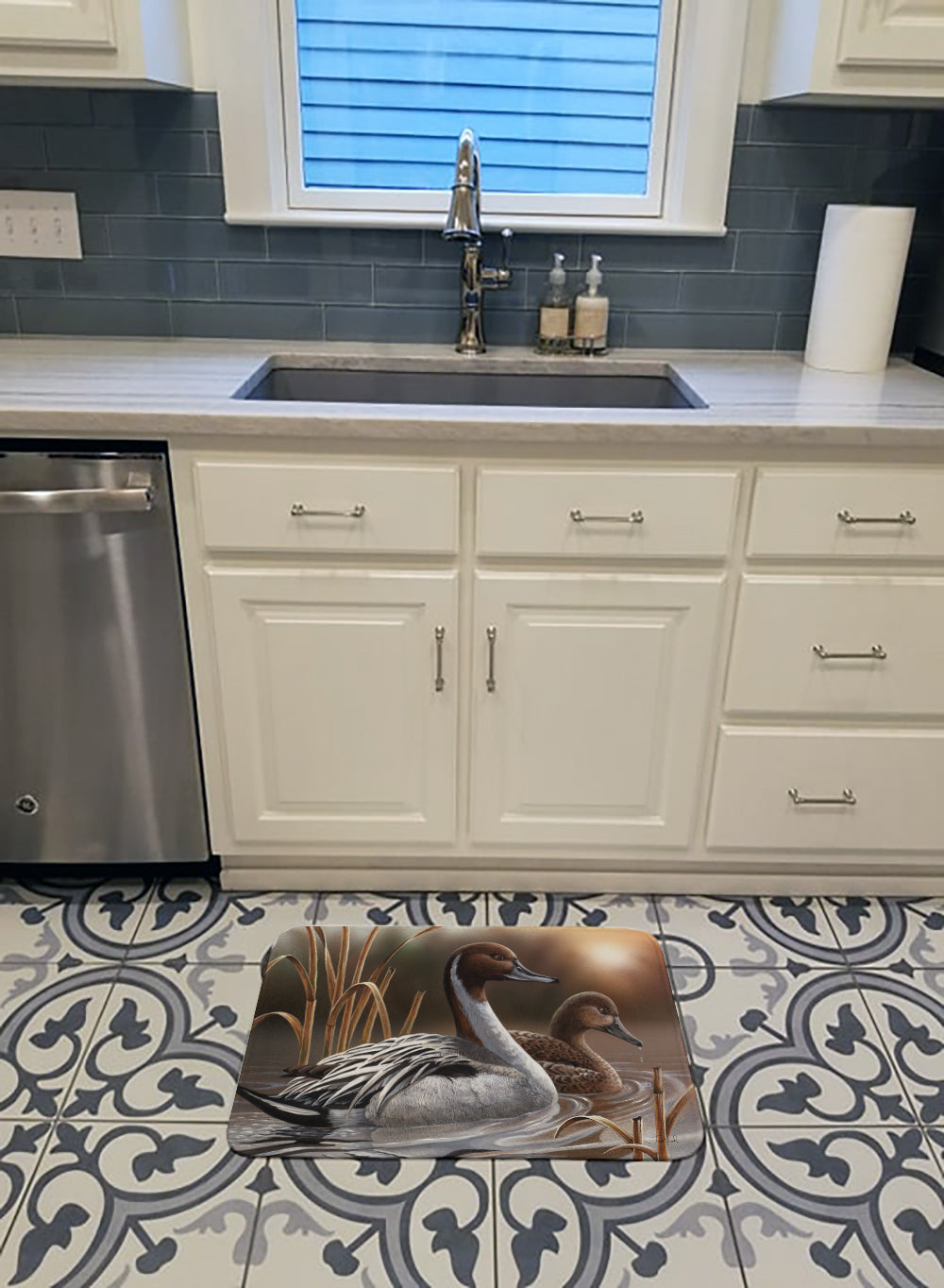 Pintails Memory Foam Kitchen Mat Machine Washable Anti-Fatigue Cushion Comfort Bath or Kitchen Rug