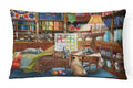 Trouble in The Quilt Room Decorative Throw Pillow 12x16 Indoor Outdoor Accent Cushion, Fabric Cover with Insert for Sofa, Bed, Porch & Living Room