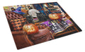 Halloween Black Cats Our Favorite Time Cutting Board Tempered Glass Kitchen Cutting Surface, Heat Resistant Chopping, Non-Slip Feet, Food Prep & Serving