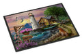 Logan's Pointe Lighthouse Golden Retriever Doormat Indoor Outdoor 24H X 36W Front Door Mat Rugs for Entryway, Non Slip Washable Low Pile,