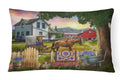 Headed Home for Dinner Farm Decorative Throw Pillow 12x16 Indoor Outdoor Accent Cushion, Fabric Cover with Insert for Sofa, Bed, Porch & Living Room