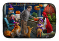 Halloween at Grandpa's Golden Retriever Dish Drying Mat Absorbent Dish Drying Mat Pad for Kitchen Counter Dish Drainer Mat for Countertop, 14 x 21", Multicolor