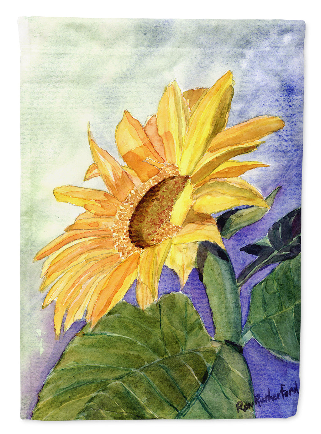 Flower - Sunflower House Flag 28x40 Porch Sleeve Pole Decorative Outside Yard Banner Artwork Wall Hanging, Polyester