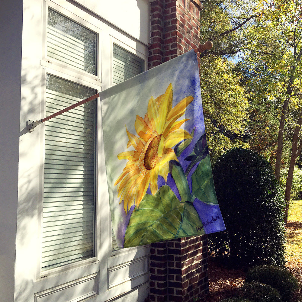 Flower - Sunflower House Flag 28x40 Porch Sleeve Pole Decorative Outside Yard Banner Artwork Wall Hanging, Polyester