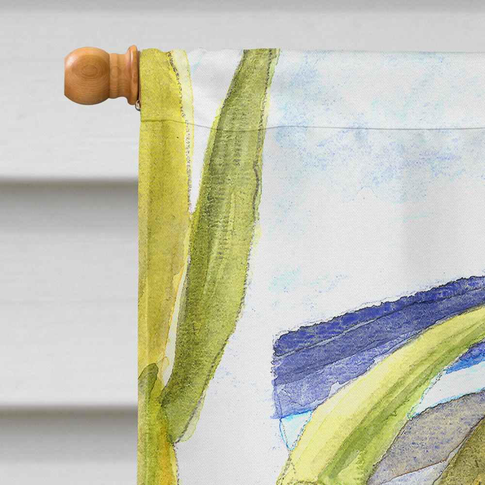 Flower - Bird of Paradise House Flag 28x40 Porch Sleeve Pole Decorative Outside Yard Banner Artwork Wall Hanging, Polyester