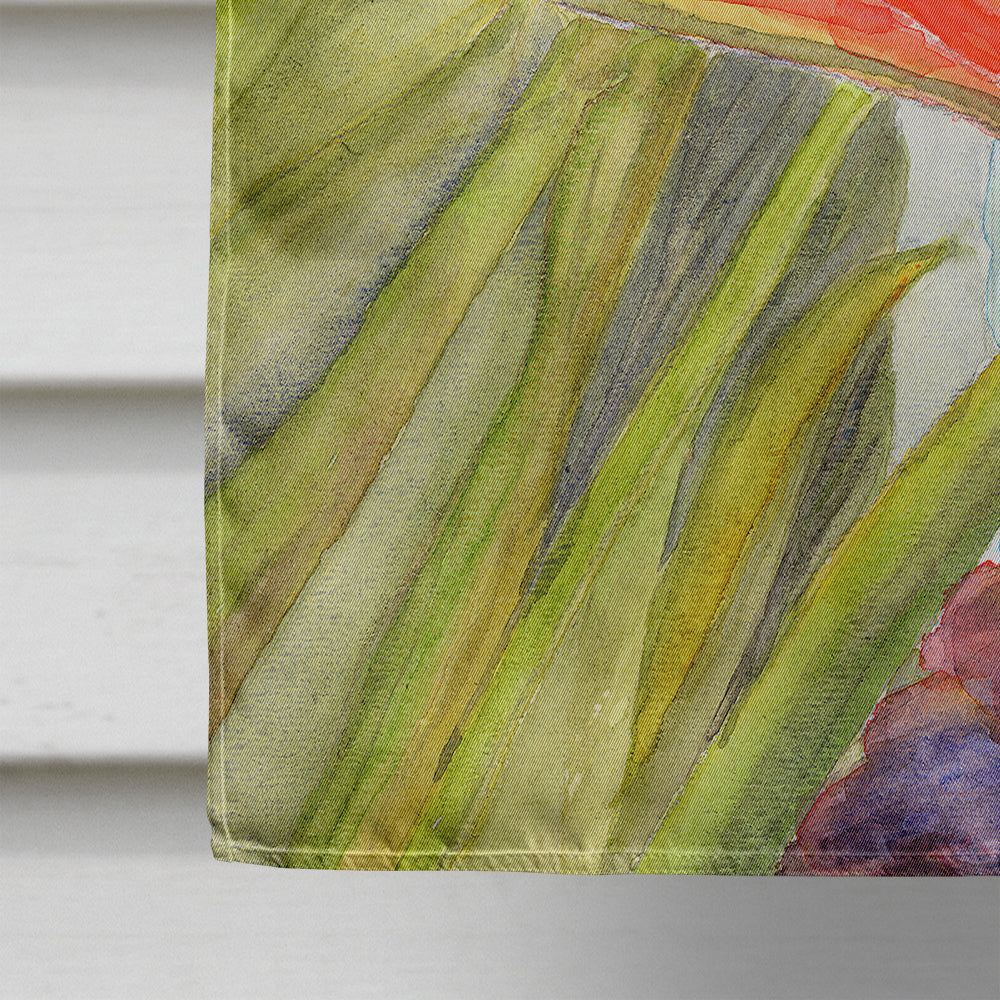Flower - Bird of Paradise House Flag 28x40 Porch Sleeve Pole Decorative Outside Yard Banner Artwork Wall Hanging, Polyester