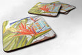 Flower - Bird of Paradise Foam Coasters Set of 4 Cup Coasters for Indoor Outdoor, Tabletop Protection, Anti Slip, Mouse pad Material