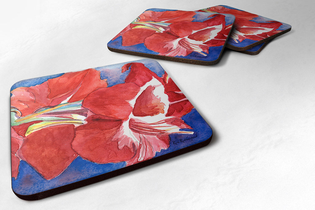Foam Coasters Set of 4 Cup Coasters for Indoor Outdoor, Tabletop Protection, Anti Slip, Mouse pad Material