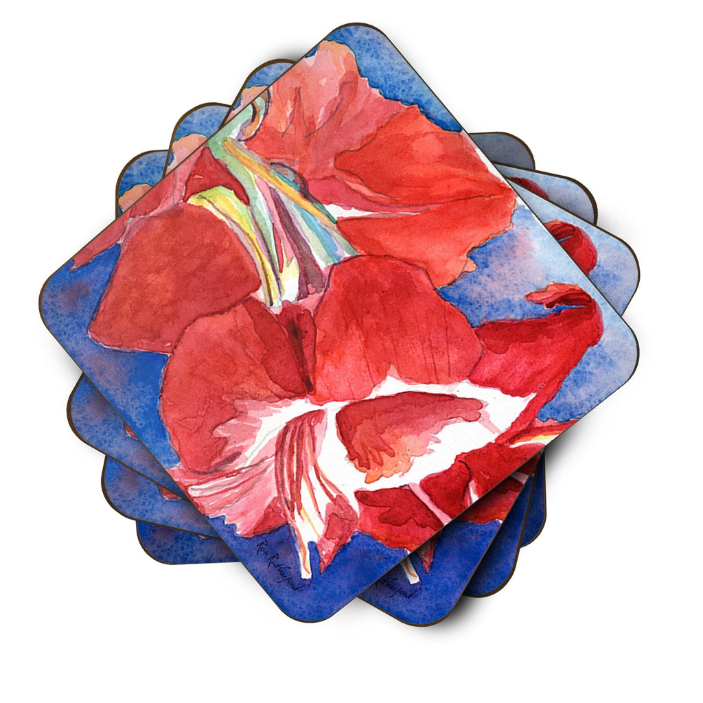 Foam Coasters Set of 4 Cup Coasters for Indoor Outdoor, Tabletop Protection, Anti Slip, Mouse pad Material