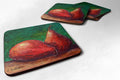 Pears Foam Coasters Set of 4 Cup Coasters for Indoor Outdoor, Tabletop Protection, Anti Slip, Mouse pad Material
