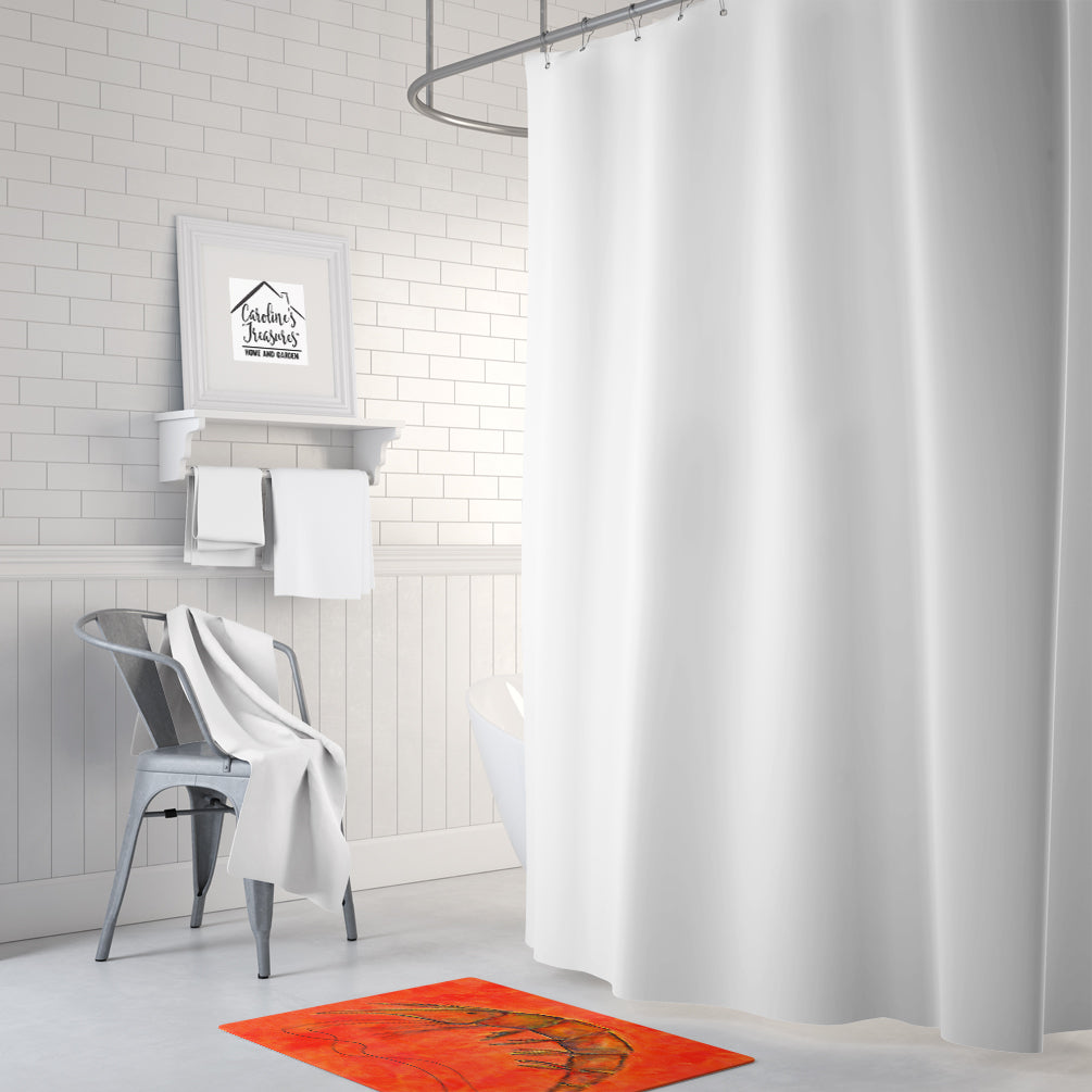Shrimp Memory Foam Kitchen Mat Machine Washable Anti-Fatigue Cushion Comfort Bath or Kitchen Rug