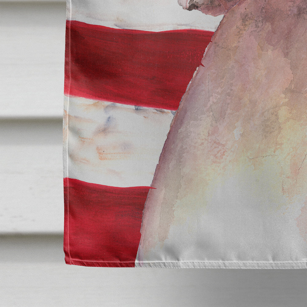 USA American Flag with Boxer House Flag 28x40 Porch Sleeve Pole Decorative Outside Yard Banner Artwork Wall Hanging, Polyester