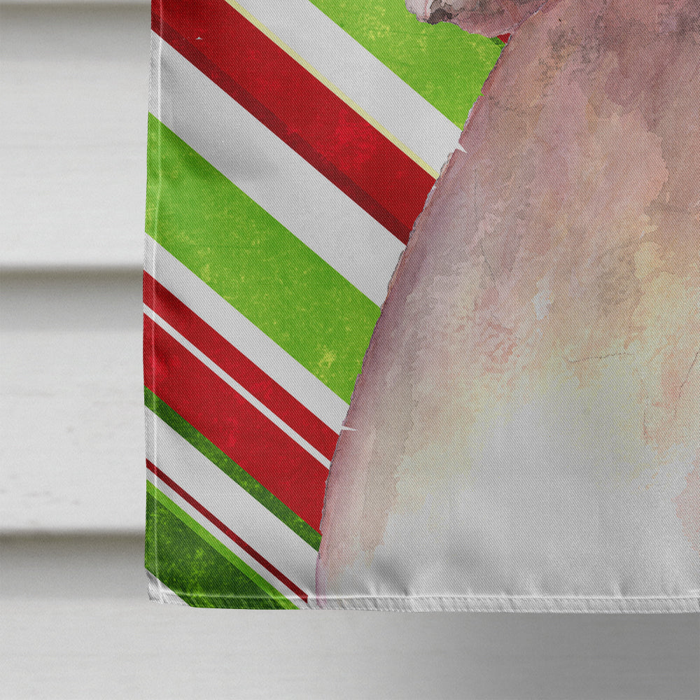 White Boxer Cooper  House Flag 28x40 Porch Sleeve Pole Decorative Outside Yard Banner Artwork Wall Hanging, Polyester