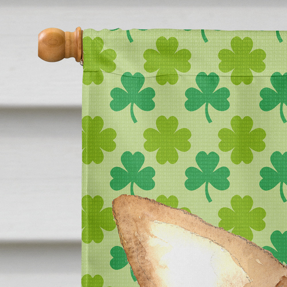 Chihuahua St Patrick's Day House Flag 28x40 Porch Sleeve Pole Decorative Outside Yard Banner Artwork Wall Hanging, Polyester