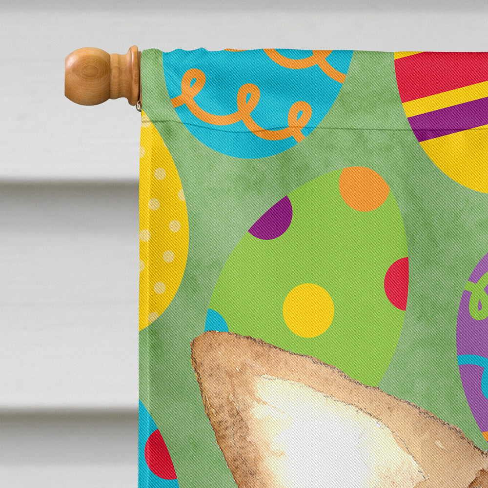Chihuahua Easter Eggs House Flag 28x40 Porch Sleeve Pole Decorative Outside Yard Banner Artwork Wall Hanging, Polyester