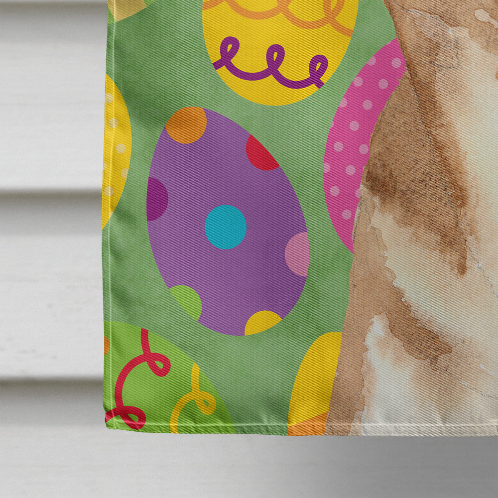 Chihuahua Easter Eggs House Flag 28x40 Porch Sleeve Pole Decorative Outside Yard Banner Artwork Wall Hanging, Polyester