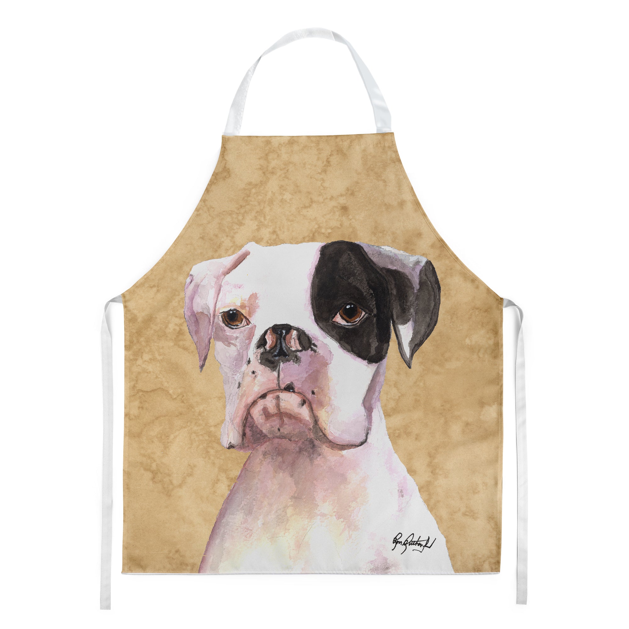 Cooper the Boxer Wipe your Paws Apron Cooking Kitchen Server Baking Crafts Gardening for Adult Women Men, Unisex, Large, Multicolor
