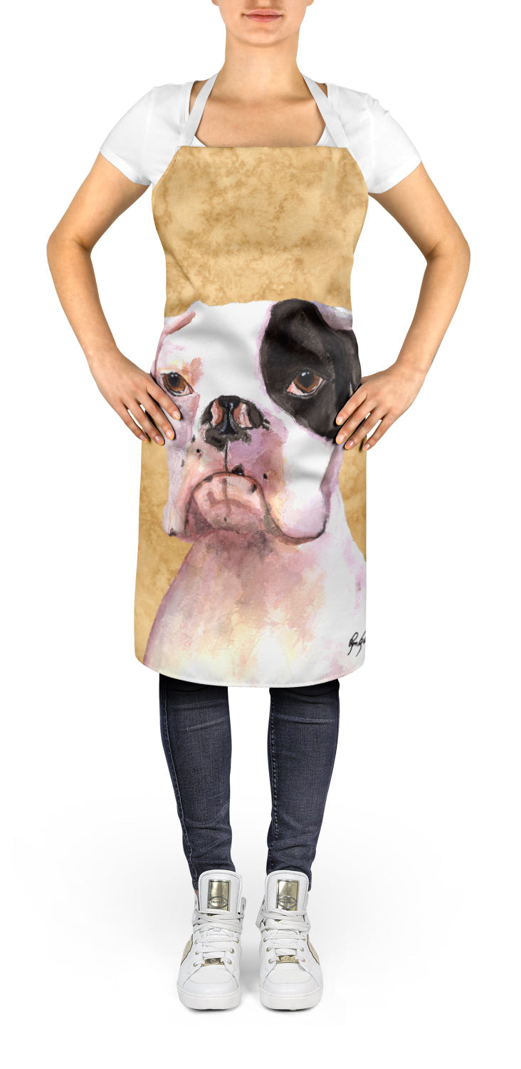 Cooper the Boxer Wipe your Paws Apron Cooking Kitchen Server Baking Crafts Gardening for Adult Women Men, Unisex, Large, Multicolor