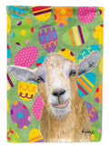 Goat Easter Eggs House Flag 28x40 Porch Sleeve Pole Decorative Outside Yard Banner Artwork Wall Hanging, Polyester