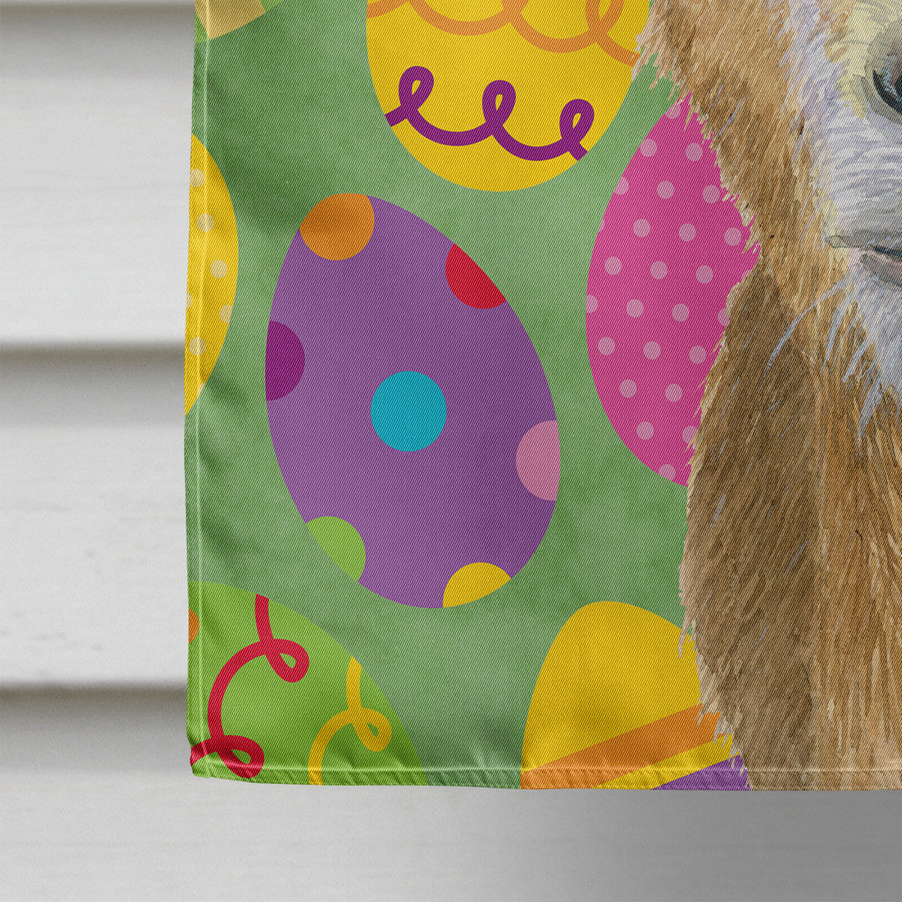 Goat Easter Eggs House Flag 28x40 Porch Sleeve Pole Decorative Outside Yard Banner Artwork Wall Hanging, Polyester