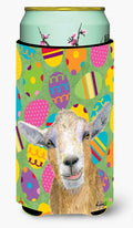 Goat Easter Eggs Tall Boy Hugger Can Cooler Sleeve Machine Washable Drink Collapsible Insulator Beverage Insulated Holder