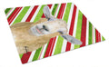Goat Red Snowflakes Holiday Christmas  Cutting Board Tempered Glass Kitchen Cutting Surface, Heat Resistant Chopping, Non-Slip Feet, Food Prep & Serving