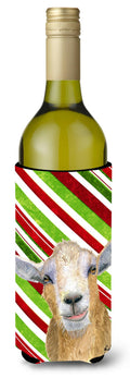 Goat Red Snowflakes Holiday Christmas  Wine Bottle Hugger Gift Sleeve for Standard 750 ml Bottles, Insulated Reusable Also Fits Mini Shot & Pint Bottles