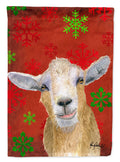 Goat Candy Cane Holiday Christmas House Flag 28x40 Porch Sleeve Pole Decorative Outside Yard Banner Artwork Wall Hanging, Polyester