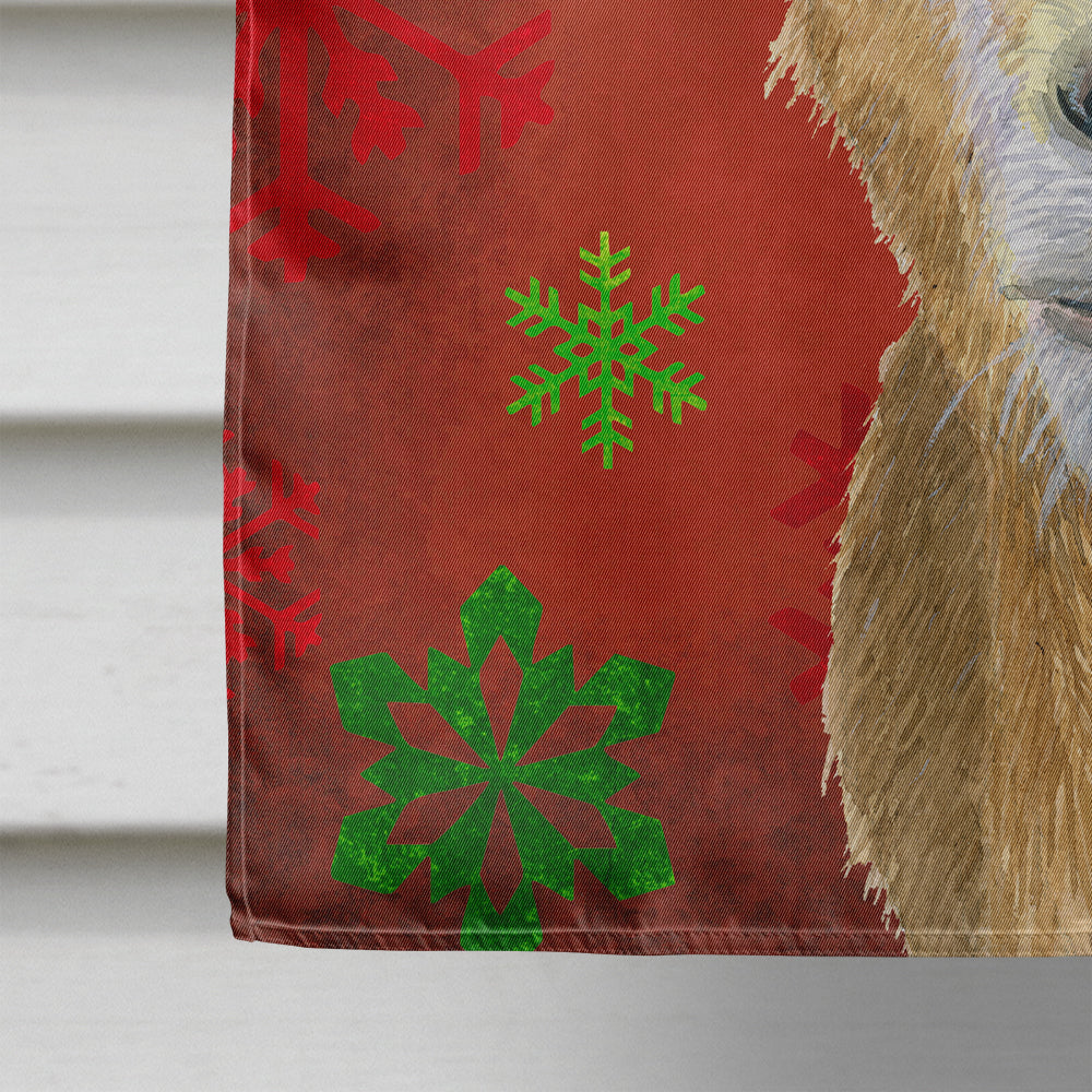 Goat Candy Cane Holiday Christmas House Flag 28x40 Porch Sleeve Pole Decorative Outside Yard Banner Artwork Wall Hanging, Polyester
