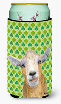 Goat St Patrick's Day Tall Boy Hugger Can Cooler Sleeve Machine Washable Drink Collapsible Insulator Beverage Insulated Holder