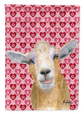 Goat Hearts and Love House Flag 28x40 Porch Sleeve Pole Decorative Outside Yard Banner Artwork Wall Hanging, Polyester