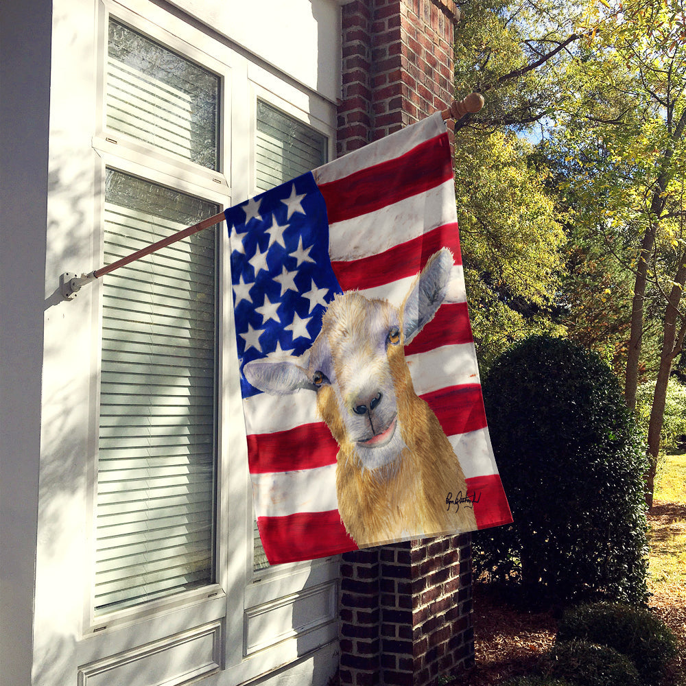 Goat House Flag 28x40 Porch Sleeve Pole Decorative Outside Yard Banner Artwork Wall Hanging, Polyester