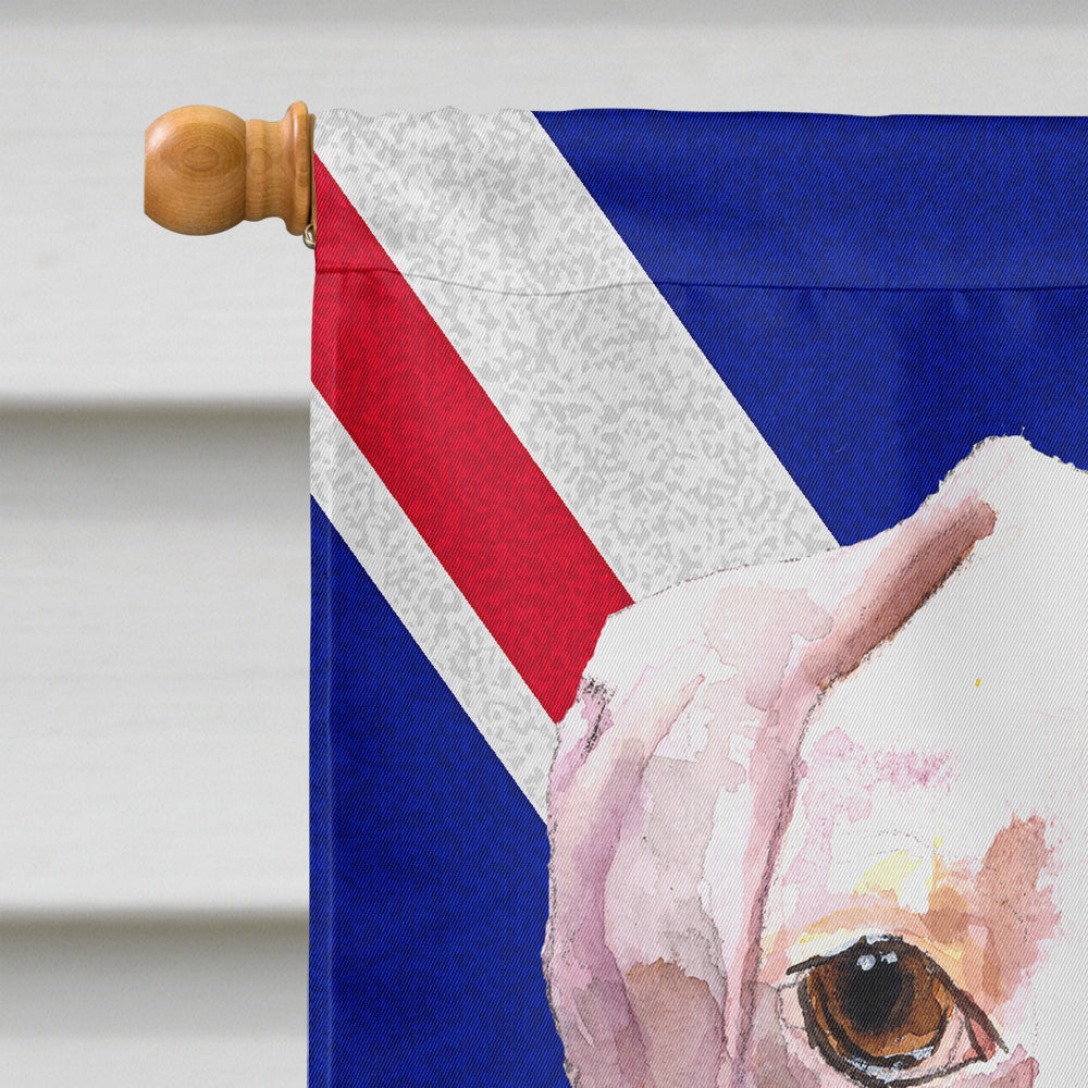 Boxer Cooper with English Union Jack British Flag House Flag 28x40 Porch Sleeve Pole Decorative Outside Yard Banner Artwork Wall Hanging, Polyester