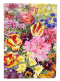 Summer Floral by Anne Searle House Flag 28x40 Porch Sleeve Pole Decorative Outside Yard Banner Artwork Wall Hanging, Polyester