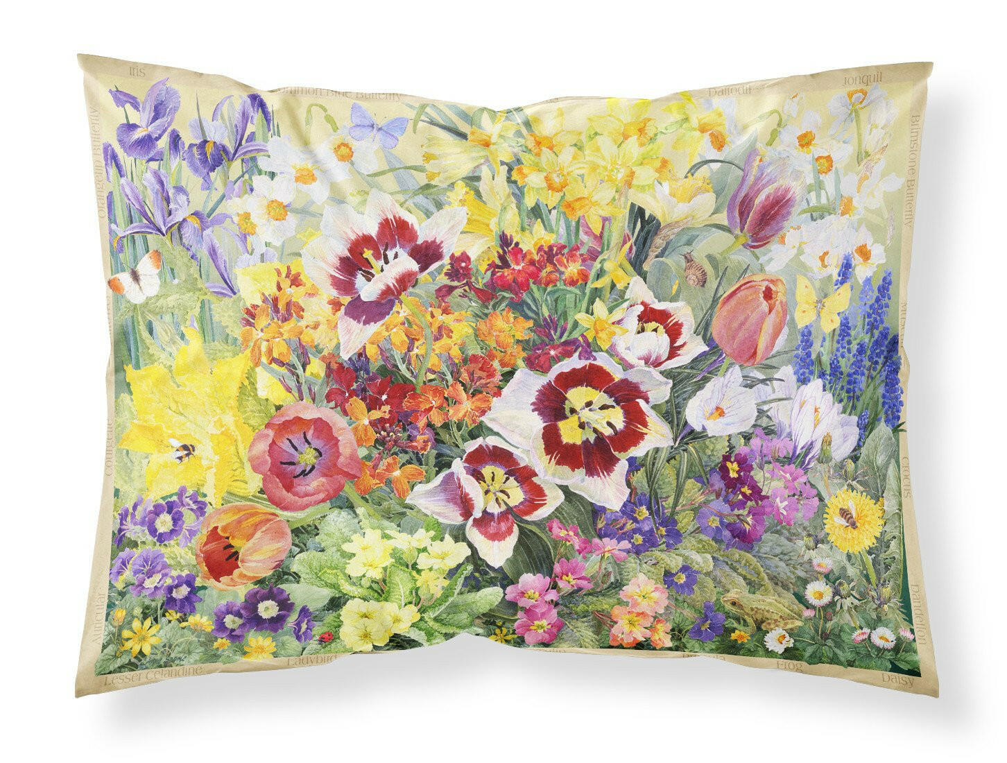 Spring Floral by Anne Searle Standard Pillowcase Lightweight Super Soft Easy Care Decorative Artwork Pillowcase, Standard