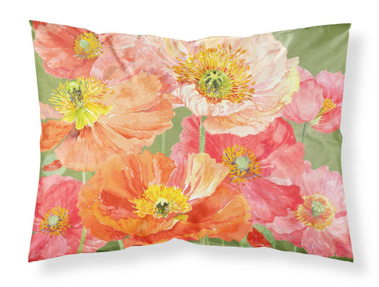 Poppies by Anne Searle Standard Pillowcase Lightweight Super Soft Easy Care Decorative Artwork Pillowcase, Standard