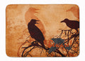 Beware of the Black Crows Halloween Memory Foam Kitchen Mat Machine Washable Anti-Fatigue Cushion Comfort Bath or Kitchen Rug