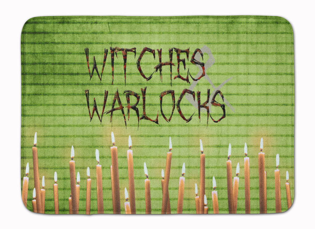 Witches and Warlocks Halloween Memory Foam Kitchen Mat Machine Washable Anti-Fatigue Cushion Comfort Bath or Kitchen Rug