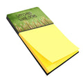 Witches and Warlocks Halloween Watercolor Sticky Note Holder Refillable Dispenser Desk Accessory 3x3 Pad Gift