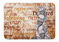 Creepy, Haunted and Frightful with skulls Halloween Memory Foam Kitchen Mat Machine Washable Anti-Fatigue Cushion Comfort Bath or Kitchen Rug