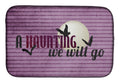 A Haunting we will go Halloween Dish Drying Mat Absorbent Dish Drying Mat Pad for Kitchen Counter Dish Drainer Mat for Countertop, 14 x 21", Multicolor