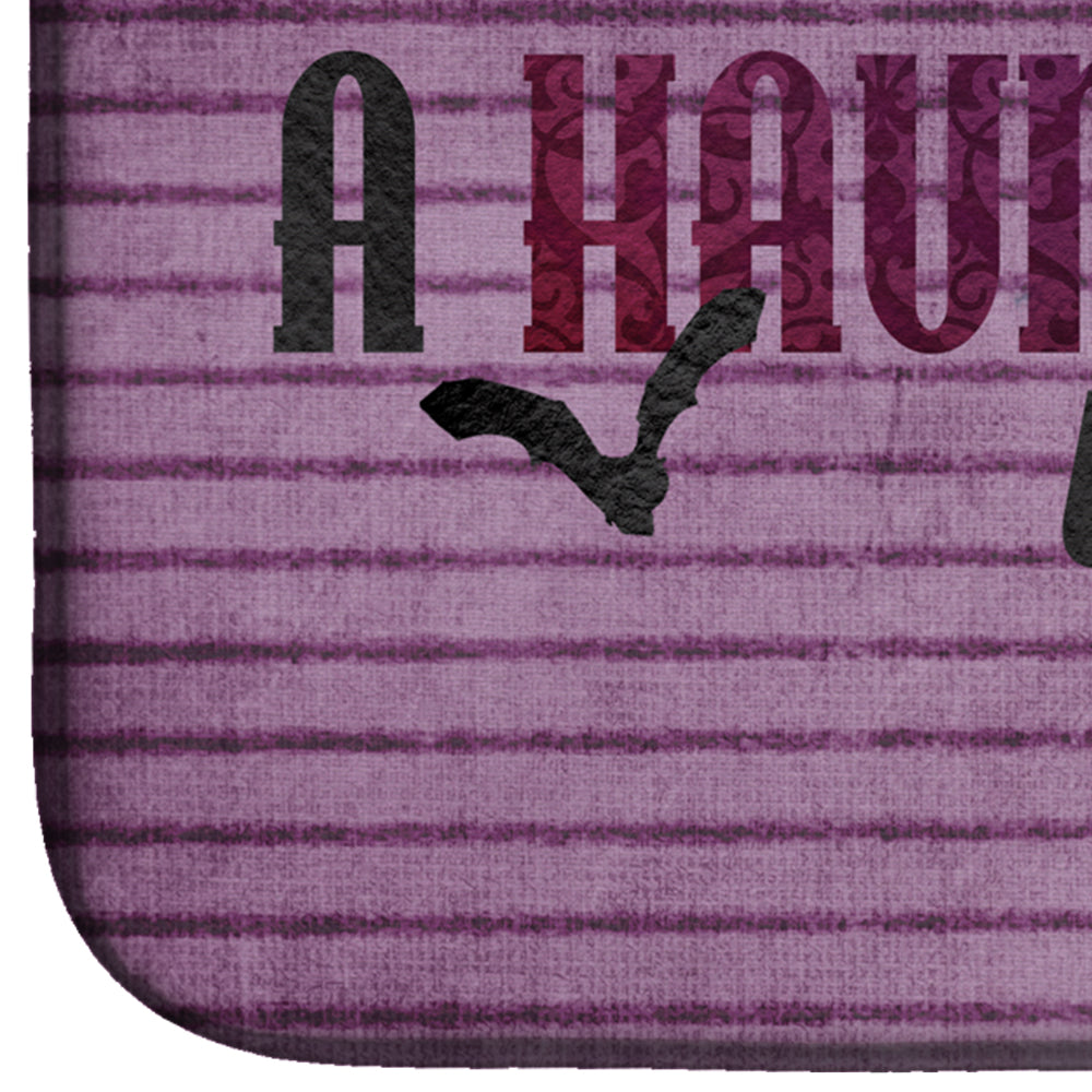A Haunting we will go Halloween Dish Drying Mat Absorbent Dish Drying Mat Pad for Kitchen Counter Dish Drainer Mat for Countertop, 14 x 21", Multicolor