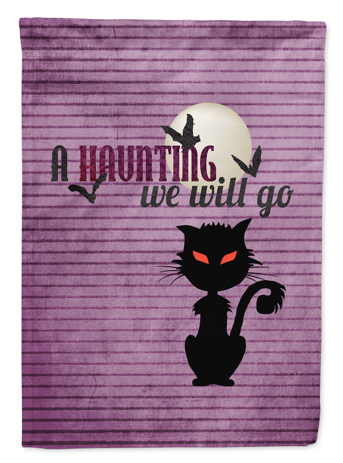 A Haunting we will go Halloween Garden Flag Mailbox Decorative Yard Banner Outside Patio Artwork for Flower Beds, Garden Size, Multicolor