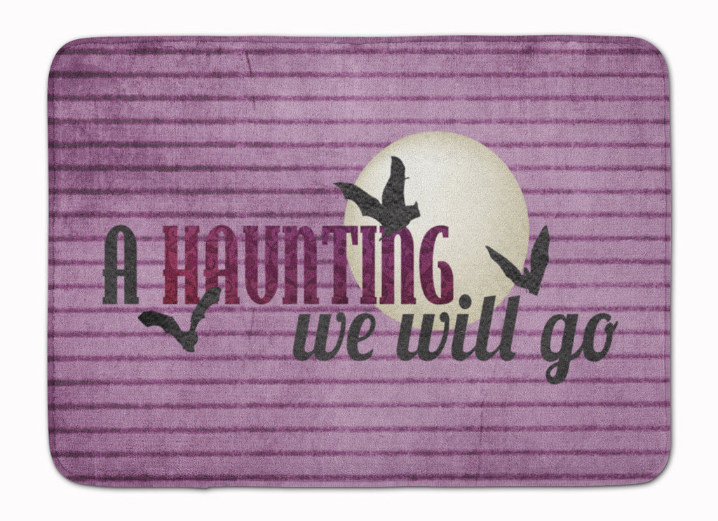 A Haunting we will go Halloween Memory Foam Kitchen Mat Machine Washable Anti-Fatigue Cushion Comfort Bath or Kitchen Rug
