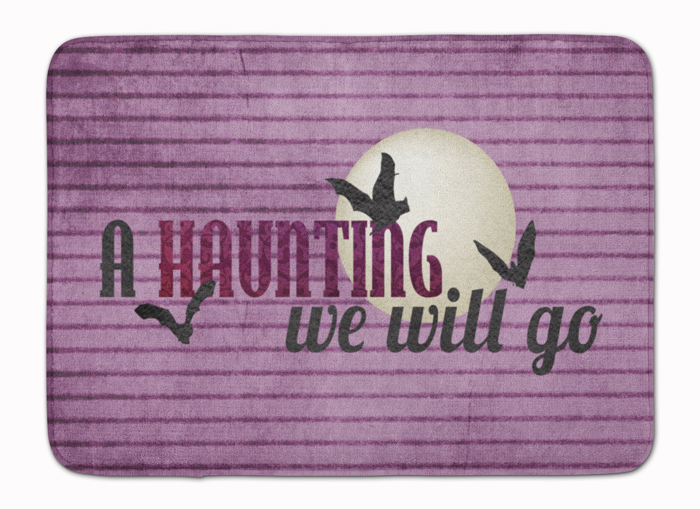 A Haunting we will go Halloween Memory Foam Kitchen Mat Machine Washable Anti-Fatigue Cushion Comfort Bath or Kitchen Rug