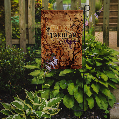 A Spook Tacular Day Halloween Garden Flag Mailbox Decorative Yard Banner Outside Patio Artwork for Flower Beds, Garden Size, Multicolor